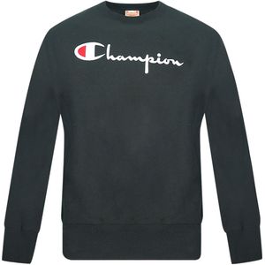 Zwart sweatshirt met Champion Script-logo