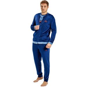 Fluwelen pyjamajasje met lange mouwen MUDP0153