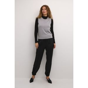 Gebreide Trui - Mélange - Knitwear - Slanke Pasvorm - Mouwloos