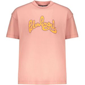 Palm Angels - Seizoenslogo Insideout - T-shirt - Roze