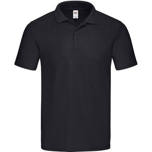 Fruit of the Loom Heren Origineel Polo Shirt (Zwart)
