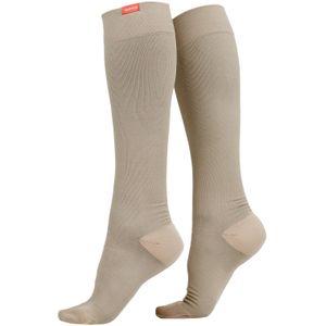 Vochtafvoerende nylon 15-20 mmhg compressiesokken - Cachou