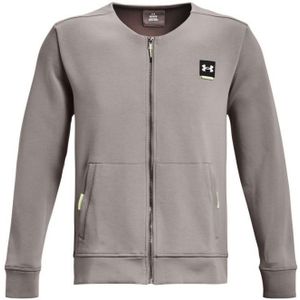 Men's Under Armour UA Summit Knit Graphic Full Zip Hoody In Grey - Maat S