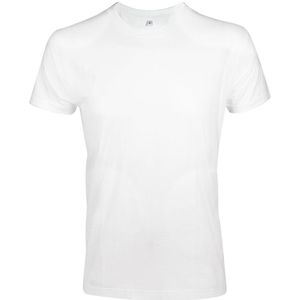 SOLS Heren Imperial Slim Fit T-Shirt met korte mouwen (Wit)