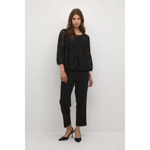 Blouse met lange mouwen Regular fit Black