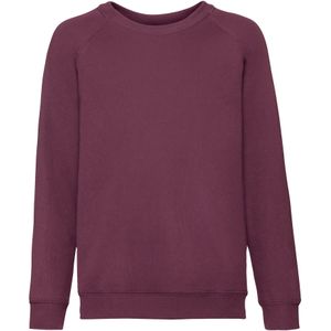 Fruit of the Loom Klassiek Raglan Sweatshirt voor kinderen/Kinderen (Bourgondië)