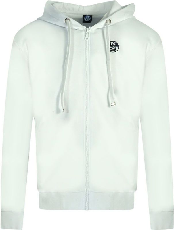 North Sails - Zip Hoodie Sweatshirt - Wit - Heren