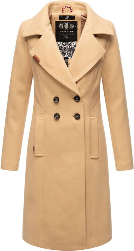 Navahoo - Wooly - Dames Trenchcoat - Premium Wintermantel - Elegante Pasvorm