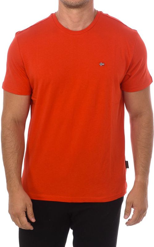 Napapijri - T-shirt - Rood - Katoen