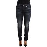 Dolce & Gabbana Dames Blauwe Wash Slim Skinny Denim Katoen Stretch Jeans