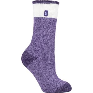 Heat Holders - Dames 2.3 tog thermo wintersokken - Snowdrop Paars