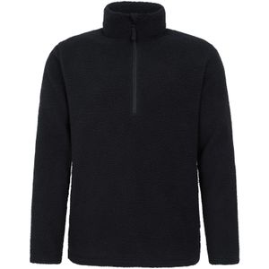 Mountain Warehouse Heren Ted Borg Half Zip Fleece Top (Zwart)