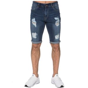 Enzo | Skinny gescheurde shorts voor heren