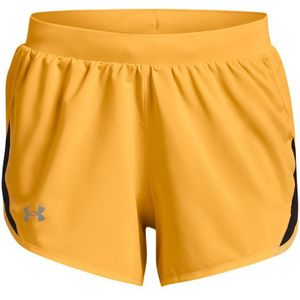 Under Armour UA Fly-By 2.0 short voor dames, geel