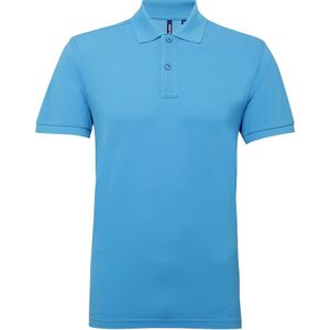 Asquith & Fox Heren Poloshirt met korte mouwen Prestatiemengsel (Turquoise)