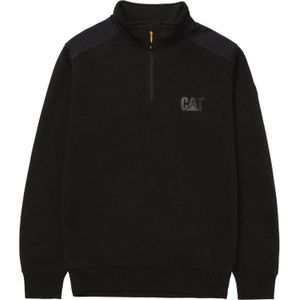 Caterpillar Unisex Sweatshirt met kwart rits voor volwassenen (Zwart)