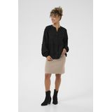 Cream - Hilda - Blouse - Zwart - Klassieke Blouse met Pofmouwen