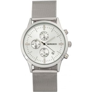 Breed Espinosa chronograaf mesh-armband horloge met datum