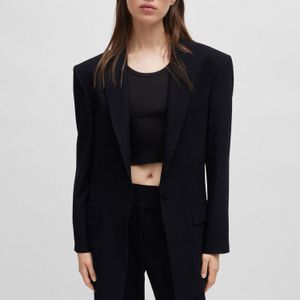 HUGO - Amiya Longline - Blazer - Blauw - Oversize-Fit