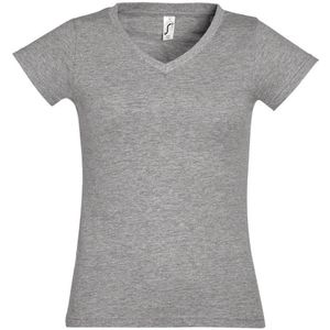 SOLS Dames/dames Maan V Hals T-Shirt met korte mouwen (Grijze Mergel)