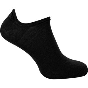 Steven - 1 Paar Heren Merino Wol Onzichtbare Sokken - Warme Footsies Sokken - Zwart