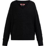 Mymo - Nolie - Gebreide Trui - Zwart - Dames