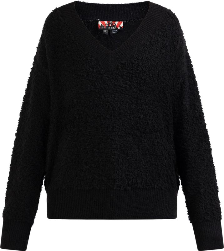 Mymo - Nolie - Gebreide Trui - Zwart - Dames