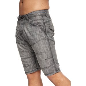 Crosshatch Heren Winston MVE Denim Shorts (Donkergrijs)