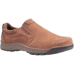 Hush Puppies Heren Jasper Nubuck Leren Slip On Schoen (Tan Nubuck)