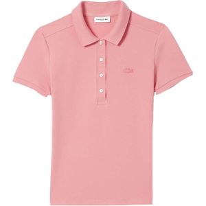 Lacoste Dames/Dames Mini Piqué Stretch Slim Poloshirt (Roze)