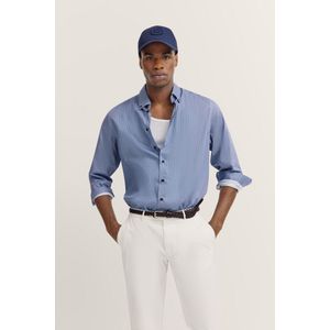 Bugatti - Katoenen Overhemd - Met Satijnlook