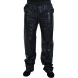Dolce & Gabbana - Broeken - Zwart - Nylon - Elegante Zwarte Designer Broek