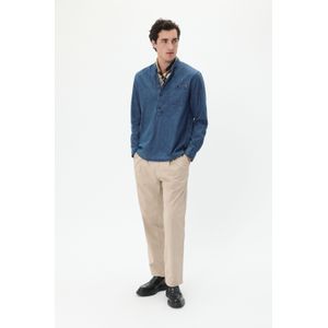 Overhemd met lang mouwen Regular fit dark blue