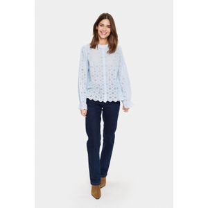 Blouse met lange mouwen Regular fit blue