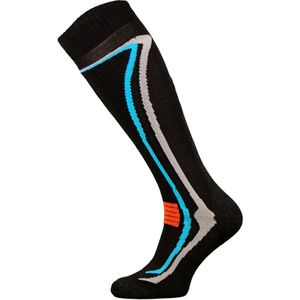 Comodo - Unisex Kniehoge Merino Wollen Skisokken - Zwart