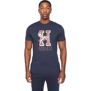 Henleys Heren Belton T-Shirt (Marine)