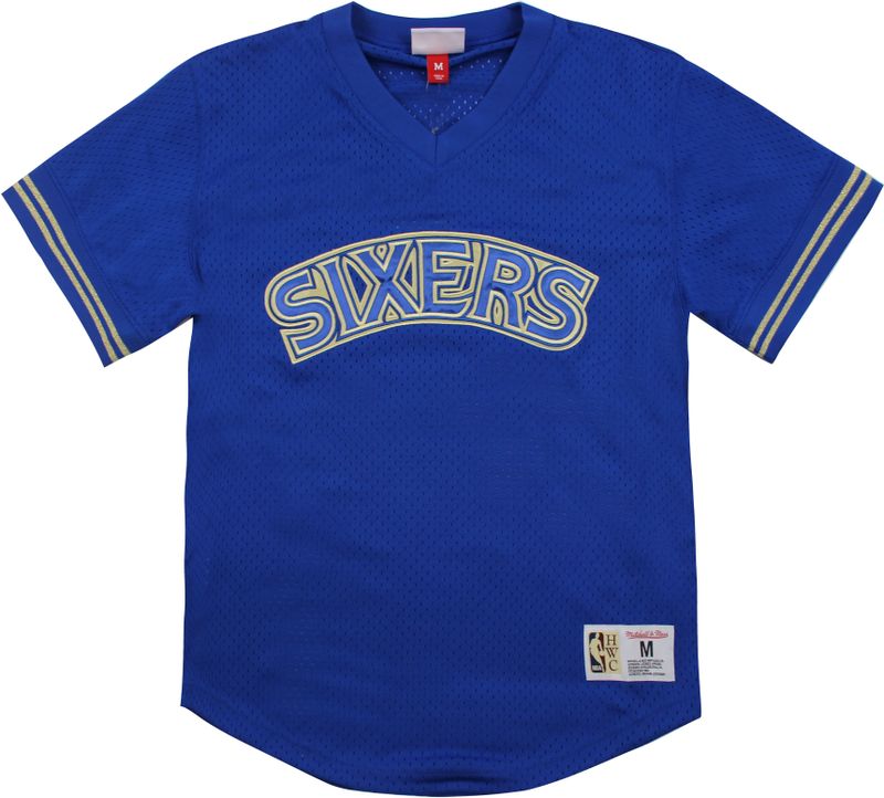 Mitchell & Ness - NBA Kampioenschapsspel V-hals Jersey - Blauw - Heren