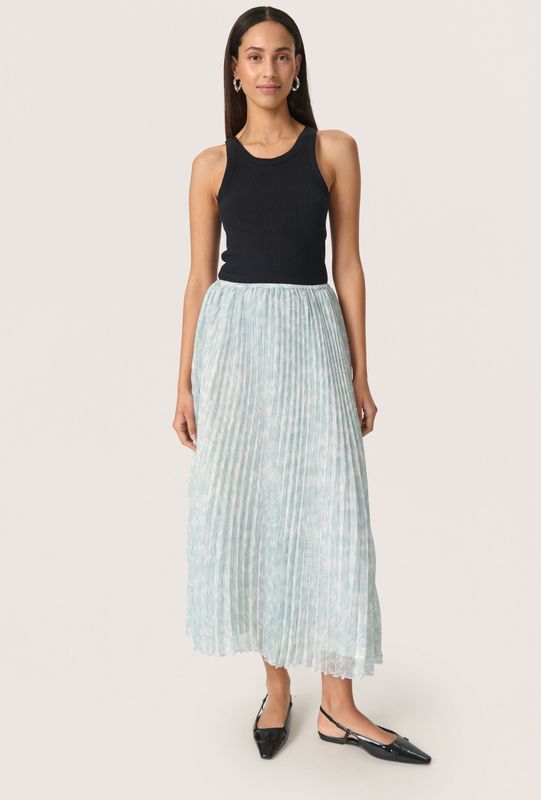 Rok - Multicolour - Regular Fit - Silver Blue Stroke Print