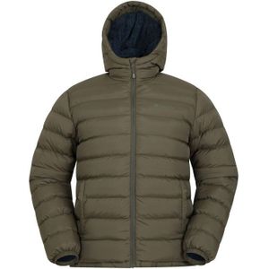 Mountain Warehouse Gewatteerde jas met imitatiebont voor heren (Groen)