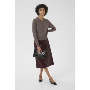 Part Two - Falcon Melange - Gebreide Trui - Bruin - Dames - 100% Wol