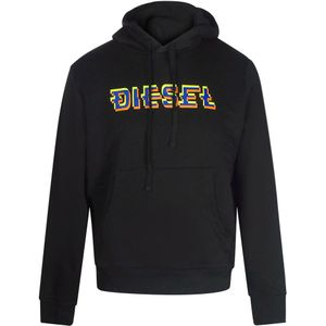Diesel - Pixel Bold Logo - Hoodie - Zwart