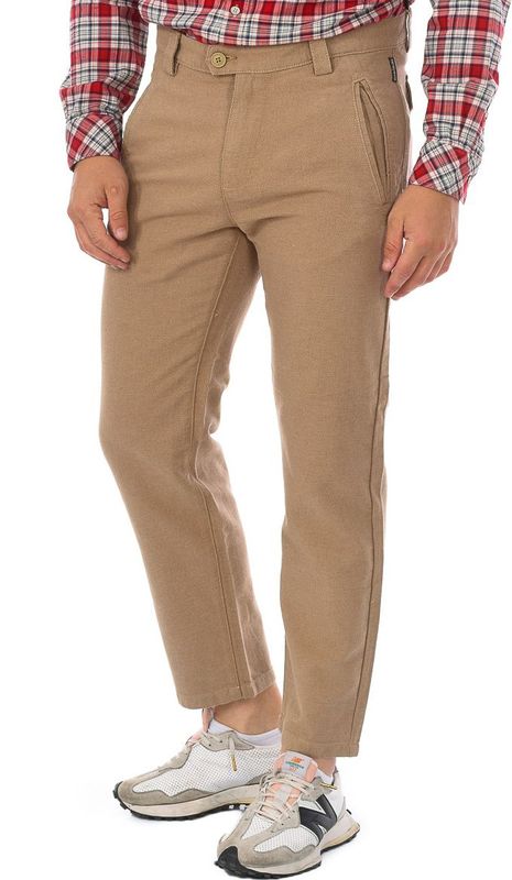 Napapijri - GA4FMX - Lange Broek - Beige - 100% Polyester, Ademend, Comfortabel