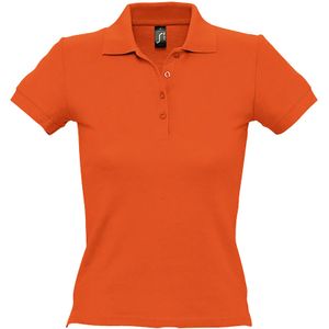 SOLS Vrouwen/dames Mensen Pique Korte Mouw Katoenen Poloshirt (Oranje)