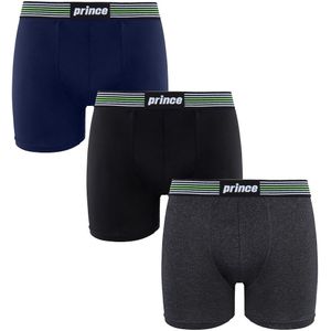 Prince - Performance Range - Boxershorts - Zwart - Donkergrijs - 3 Pack