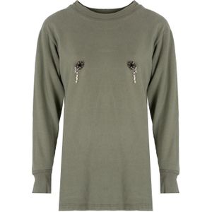 Pinko - Corona - Blouse - Groen - Katoen