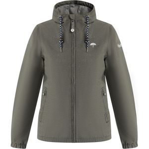 Schmuddelwedda Regenjas Dames donker olijf melange