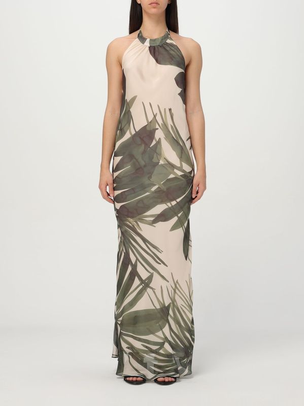 Halterneck Maxi Jurk met Bloemenprint