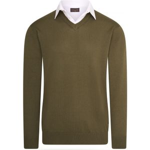 Cappuccino Italia Sweaters Mock Pullover Groen Groen - Maat S