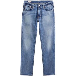 Levis Heren 511 Mighty Leather Patch Slim Jeans (Lichtblauw)
