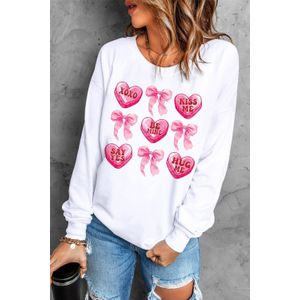 Valentijnsdag Snoep Hartjes Sweatshirt